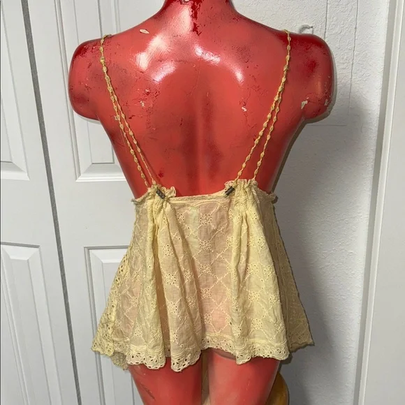 Free People eyelet cami top shirt blouse - Picture 4 of 5